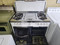 WEDGEWOOD 40 INCH VINTAGE GAS RANGE 4 BURNER WITH CENTER GRIDDLE BROIL ON LEFT OVEN ON RIGHT WITH BOTTOM BROILER STORAGE DRAWER WHITE LOCATED IN OUR PORTLAND OREGON APPLIANCE STORE SKU 19803