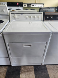 KITCHENAID 10 CYCLE 5 TEMPERATURES GAS DRYER EXTRA CARE SETTING AKA WRINKLE GUARD TOP FILTER PULL DOWN DOOR WHITE LOCATED IN OUR PORTLAND OREGON APPLIANCE STORE SKU 19826