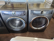 ELECTROLUX FRONT LOAD WASHER AND DRYER SET WASHER 11 CYCLE 5 TEMPERATURE 4 SPEED DRYER 9 CYCLE 4 TEMPERATURE PLUS AIR DRY EXTENDED TUMBLE CHARCOAL GRAY LOCATED IN OUR PORTLAND OREGON APPLIANCE STORE SKU 19834