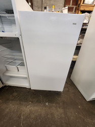 KENMOE 12 CUBIC FOOT UPRIGHT FREEZER 3 SHELVES 4 SHELVES IN DOOR MANUAL DEFROST WHITE LOCATED IN OUR PORTLAND OREGON APPLIANCE STORE SKU 19845