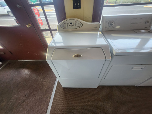 NEPTUNE ELECTRIC DRYER WITH TOUCH SCREEN WRINKLE PREVENT 4 TEMPERATURE OPTIONS SENSOR DRY TIME DRY LARGE OPEN DOOR WHITE LOCATED IN OUR PORTLAND OREGON APPLIANCE STORE SKU 19846