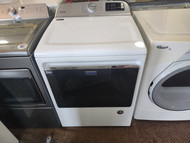 Maytag 27 Inch Electric Smart Dryer with 7.4 Cu. Ft. Capacity, Extra Power Button, Advanced Moisture Sensing Steam-Enhanced Cycles, 13 Dry Cycles, Sanitize Cycle, Quick Dry Cycle, and ENERGY STAR® Certified: White SKU 19858
