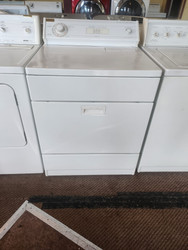 WHIRLPOOL HEAVY DUTY EXTRA LARGE CAPACITY ELECTRIC DRYER 3 CYCLE 3 TEMPERATURE TOP FILTER PULL DOWN DOOR WHITELOCATEDIN OU POTLAND OREGON APPLIANCE STORE SKU 19863