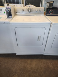 Maytag Centennial Series 29 Inch Electric Dryer with 7.0 cu. ft. Super-Size Capacity, 11 Drying Cycles, 4 Temperature Settings, Wrinkle Prevent Option, Dura-Cushion Dryer Drum, Interior Light WHITE LOCATED IN OUR PORTLAND OREGON APPLIANCE STORE SKU 19868