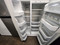 KITCHENAID 22 CUBIC FOOT SIDE BY SIDE GLASS SHELVES IN REFRIGERATOR WIRE SHELVES IN FREEZER WHITE LOCATED IN OUR PORTLAND OREGON APPLIANCE STORE SKU 19941