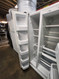KITCHENAID 22 CUBIC FOOT SIDE BY SIDE GLASS SHELVES IN REFRIGERATOR WIRE SHELVES IN FREEZER WHITE LOCATED IN OUR PORTLAND OREGON APPLIANCE STORE SKU 19941