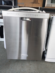 KitchenAid Console Dishwasher with 6 Cycles, Pro-Wash Cycle, 5 Options, 4-Hour Delay, Construction, Sani Rinse Option, Heat Dry Option and 48 dBA: Stainless Steel LOCATED IN OUR PORTLAND OREGON APPLIANCE STORE SKU 19975