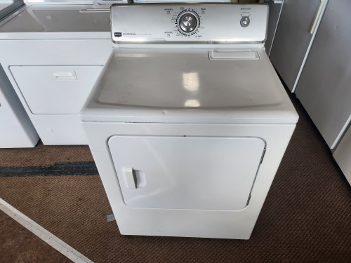 Maytag Centennial Series 29 Inch Electric Dryer with 7.0 cu. ft. Capacity, 15 Dry Cycles, 3 Temperatures Gentle Breeze Drying System, Wrinkle Prevent Option, Dura Cushion Drum WHITE LOCATED IN OUR PORTLAND OREGON APPLIANCE STORE SKU 19983