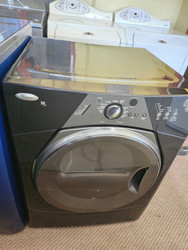 WHIRLPOOL DUET SPORT ELECTRIC DRYER 6 AUTO DRY SETTINGS 3 TIMED 4 TEMPEATURE PLUS AIR DRY WRINKLE SHIELD BLACK LOCATED IN OUR PORTLAND OREGON APPLIANCE STORE SKU 19996