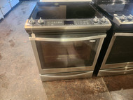 Whirlpool 30 Inch Slide-in Smooth top Electric Range with 5 Radiant Elements, 6.2 cu. ft. Convection Oven, Aqua-Lift Self-Clean, Rapid Preheat, ADA Compliant and Storage Drawer: Stainless Steel LOCATED IN OUR POTLAND OREGON APPLIANCE STORE SKU 20013