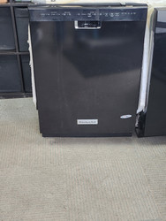 KitchenAid 46-Decibel Top Control 24-in Built-In Dishwasher Pro-Scrub Third level rack Pro Wash cycle Express Wash cycle Fold-down shelf with stemware holders LOCATED IN OUR PORTLAND OREGONAPPLIANCE STORE BLACK SKU 20042