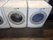 WHIRLPOOL DUET FRONT LOAD SET WASHER 5 CYCLE EXTRA RINSE 3 SPEED 3 TEMPERATURE DRYER 5 AUTO DRY CYCLES 3 TIMED DRY 4 TEMPERATURE PLUS AIR ONLY WHITE LOCATED IN OUR PORTLAND OREGON APPLIANCE STORE SKU 20050