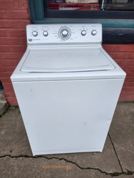 Maytag Centennial Series 27 Inch Top-Load Washer with 4.0 cu. ft. Capacity, 18 Wash Cycles, 6 Temperature Settings, Stainless Steel Wash Basket and Auto Load Sensing WHITE LOCATED IN OUR PORTLAND OREGON APPLIANCE STORE SKU 20066