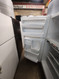 GE 18 CUBIC FOOT REFRIGERATOR TOP FEEZER ADJUSTABLE GLASS SHELVES 2 CRISPER DRAWERS WITH GLASS COVER UP FRONT CONTROLS WIRE SHELF IN FREEZER WHITE LOCATED IN OUR PORTLAND OREGON APPLIANCE STORE SKU 20085