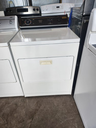 WHIRLPOOL HEAVY DUTY ELECTRIC DRYER SUPER CAPACITY 6 CYCLE TOP FILTER LARGE PULL OPEN HAMPER DOOR WHITE LOCATED IN OUR PORTLAND OREGON APPLIANCE STORE SKU 21090