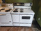 GE VINTAGE 40 INCH FREESTANDING HIGH BACK DOUBLE OVEN 4 BURNER 2 LARGE 2 SMALL PUSH BUTTON SWITCH 2 STORAGE DRAWERS WHITE LOCATED IN OUR PORTLAND OREGON APPLIANCE STORE SKU 21091