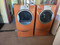 KENMORE FRONT LOAD WASHER AND DRYER SET WITH PEDESTALS  9 CYCLE WASHER 6 TEMPERATURE SETTING 3 TIMED DRY 5 AUTO LOCATED IN OUR PORTLAND OREGON APPLIANCE STORE SKU 22022