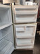 HOTPOINT 14 CUBIC FOOT REFRIGERATOR WIRE SHELVES LARGE CRISPER DRAWER COSMETIC ISSUES ALMOND LOCATED IN OUR PORTLAND OREGON APPLIANCE STORE SKU 22032