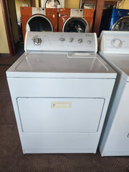 WHIRLPOOL COMMERCIAL QUALITY SUPER CAPACITY PLUS 9 CYCLES ELECTRIC DRYER 5 TEMERATURE TOP FILTER PULL DOWN HAMPER DOOR WHITE LOCATED IN OUR PORTLAND OREGON APPLIANCE STORE SKU 22070