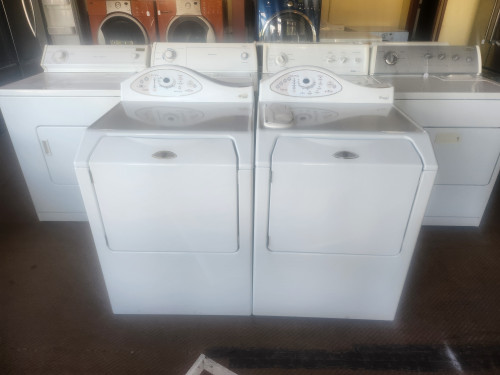 NEPTUNE FRONT LOAD WASHER AND DRYER SET 27 Inch Front-Load Washer with 3.34 Cu. Ft. Capacity and Touchscreen System 27 Inch Electric Dryer with Electronic Touch-Pad Controls & EQ Plus Sound Package WHITE SKU 22077