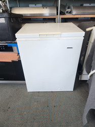 FRIGIDAIRE 5 CUBIC FOOT CHEST FEEZER MANUAL DEFROST WHITE LOCATED IN OUR PORTLAND OREGON APPLIANCE STORE SKU 22081
