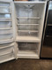 AMANA 22 CUBIC FOOT REFRIGERATOR BOTTOM FEEZER GLASS SHELVES 2 CRISPER DRAWERS SWING OPEN FEEZER DOOR 2 PULL OUT BASKET WHITE LOCATED IN OUR PORTLAND OREGON APPLIANCE STORE SKU 22085
