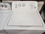 WHIRLPOOL 9 CYCLE TOP LOAD WASHER WITH DRAIN AND SPIN PLUS RINSE SPIN CLEAN WASHER OPTION 2 WATER LEVEL SETTINGS AUTO SENSING 5 TEMPERATURE WHITE LOCATED IN OUR PORTLAND OREGON APPLIANCE STORE SKU 23013