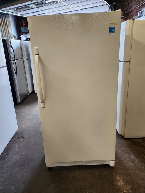 Frigidaire 16.7 cu. ft. Counter-Depth Upright Freezer with Adjustable Wire Shelves, 5 Fixed Door Racks and Frost-Free Operation WHITE LOCATED IN OUR PORTLAND OREGON APPLIANCE STORE SKU 23019