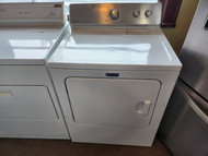 Maytag 29 Inch 7.0 cu. ft. Electric Dryer with 15 Drying Cycles, 4 Temperature Settings, Wrinkle Control Options and Heavy Duty Cycle Top Filter Side Swing Door White LOCATED IN OUR PORTLAND OREGON APPLIANCE STORE SKU 23026