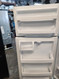 Hotpoint 28 Inch Top-Freezer Refrigerator with 3 Fresh Food Shelves, Dairy Compartment, Reversible Hinges, Gallon Door Storage, ADA Compliant and Never Clean Condenser: White FEW DINGS ON REFRIGERATOR DOOR SKU 23051