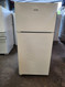 Hotpoint 28 Inch Top-Freezer Refrigerator with 3 Fresh Food Shelves, Dairy Compartment, Reversible Hinges, Gallon Door Storage, ADA Compliant and Never Clean Condenser: White FEW DINGS ON REFRIGERATOR DOOR SKU 23051
