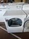 SPEED QUEEN COMMERCIAL HEAVY DUTY ELECTRIC DRYER 6 CYCLES 3 TEMPERATURE WHITE LOCATED IN OUR PORTLAND OREGON APPLIANCE STORE SKU 23065