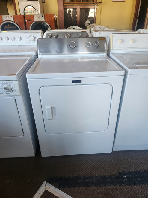 Maytag 29 Inch 7.0 cu. ft. Electric Dryer with 15 Drying Cycles, 4 Temperature Settings, Wrinkle Control Options and Heavy-Duty Cycle WHITE LOCATED IN OUR PORTLAND OREGON APPLIANCE STORE SKU 23071