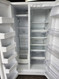 KENMORE 25 CUBIC FOOT SIDE BY SIDE REFRIGERATOR GLASS SHELVES 1 DELI AND 2 CRISPER DRAWERS 4 WIRE SHELVES PLUS PULL OUT BIN WHITE LOCATED IN OUR PORTLAND OREGON APPLIANCE STORE SKU 23076