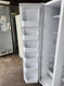 KENMORE 25 CUBIC FOOT SIDE BY SIDE REFRIGERATOR GLASS SHELVES 1 DELI AND 2 CRISPER DRAWERS 4 WIRE SHELVES PLUS PULL OUT BIN WHITE LOCATED IN OUR PORTLAND OREGON APPLIANCE STORE SKU 23076