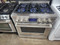 Jenn-Air 36" Stainless Steel Gas Range Dual-Fan Multi-Mode® True Convection System 5,000 BTU Simmer Burner Two 20,000 BTU Stacked Power Burners 7-Inch Full-Color Touch-Anywhere LCD Display SKU 23077