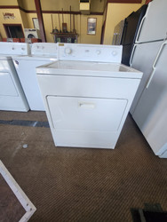 ESTATE ELECTRIC DRYER BY WHIRLPOOL HEAVY DUTY SUPER CAPACITY PLUS 7 CYCLES 4 TEMPERATURE TOP FILTER LARGE PULL DOWN DOOR WHITE LOCATED IN OUR PORTLAND OREGON APPLIANCE STORE SKU 23081