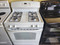 GE FREESTANDING 30 INCH GAS RANGE 4 BURNER HI/LO BROIL OPTION SELF CLEANING OVEN WHITE LOCATED IN OUR PORTLAND OREGON APPLIANCE STORE SKU 23083