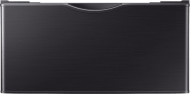 SAMSUNG 27 Inch Pedestal for Smart Front Load Washer and Dryer: Brushed Black Width: 27 Inch Depth: 28 1/10 Inch Height: 14 1/5 Inch MOD WE402NV NEW IN BOX LOCATED IN OUR PORTLAND OREGON APPLIANCE STORE SKU 23086