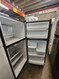 GE 18 CUBIC FOOT REFRIGERATOR GLASS SHELVES 2 CRISPER DRAWERS WIRE SHELF FREEZER 2 CRISPERS DRAWERS UP FRONT CONTROLS SILVER LOCATED IN OUR PORTLAND OREGON APPLIANCE STORE SKU 23094