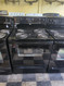 WHIRLPOOL 30 INCH ELECTRIC FREESTANDING RANGE COIL BURNERS 2 LARGE 2 SMALL MANUAL CLEAN OVEN STORAGE DRAWER BLACK LOCATED IN OUR POTLAND OREGON APPLIANCE STORE SKU 23103