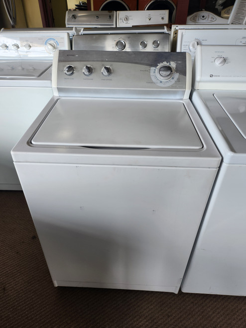 KENMORE TOP LOAD WASHER 5 WATER LEVELS 4 TEMPERATURE SETTINGS 2ND RINSE COSMETIC ISSUE ON CONTROL PANEL SEE PIC WHITE LOCATED IN OUR POTLAND OREGON APPLIANCE STORE SKU 23104