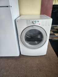 WHIRLPOOL DUET ELECTRIC DRYER 5 AUTO DRY OPTIONS 3 MANUAL DRY SETTINGS 4 TEMPERATURE PLUS AIR DRY NO HEAT WHITE LOCATED IN OUR PORTLAND OREGON APPLIANCE STORE SKU 23118