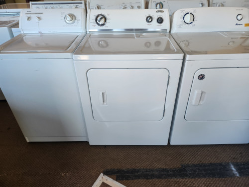 Whirlpool 29 Inch Electric Dryer with 6.5 cu. ft. Capacity, 8 Automatic Dry Cycles, 4 Temperature Options, Wrinkle Shield Option, Timed Dry and Wide-Opening Side-Swing Door WHITE LOCATED IN OUR PORTLAND OREGON APPLIANCE STORE SKU 23125
