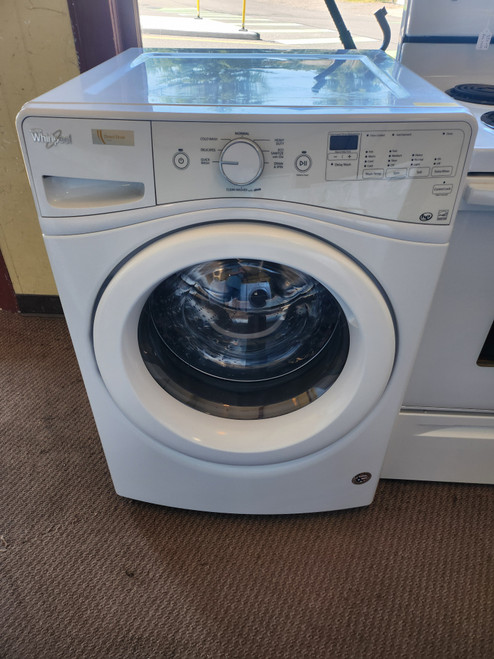 Whirlpool Duet 27 Inch Front Load Washer with Steam Technology, Adaptive Wash, Precision Dispense, Quick Wash Cycle, 8 Wash Cycles, Clean Washer Cycle, ADA Height 4.5 cu. ft. Capacity WHITE LOCATED IN OUR PORTLAND OREGON APPLIANCE STORE SKU 23129