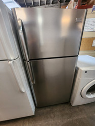 Frigidaire 18.2 cu. ft. Top-Freezer Refrigerator with 2 Adjustable Sliding Glass Shelves, 2 Humidity Controlled Crisper Drawers, Ready-Select Controls and Cool Zone Drawer: Stainless Steel LOCATED IN OUR PORTLAND OREGON APPLIANCE STORE SKU 23134