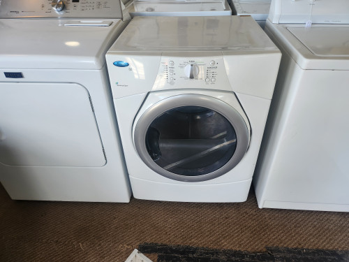 Whirlpool Duet 27 Inch Electric Dryer with 6.7 cu. ft. Capacity, 8 Automatic Cycles, Eco Normal Cycle, Acceler-Care Drying System and Wrinkle Shield Plus Option WHITE LOCATED IN OUR PORTLAND OREGON APPLIANCE STORE SKU 23136