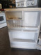 HOTPOINT 14 CUBIC FOOT REFRIGERATOR WIRE SHELVES 2 CRISPER DRAWERS COSMETIC ISSUES ON DOORS WHITE LOCATED IN OUR POTLAND OREGON APPLIANCE STORE SKU 23143