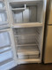 HOTPOINT 14 CUBIC FOOT REFRIGERATOR WIRE SHELVES 2 CRISPER DRAWERS COSMETIC ISSUES ON DOORS WHITE LOCATED IN OUR POTLAND OREGON APPLIANCE STORE SKU 23143