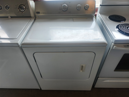 Maytag Centennial Series 29 Inch Electric Dryer with 7.0 cu. ft. Capacity, 13 Cycles, 4 Temperature Settings, Drum Light, Intelli-Dry Sensor and Wrinkle Control Option WHITE LOCATED IN OUR PORTLAND OREGON APPLIANCE STORE SKU 23145